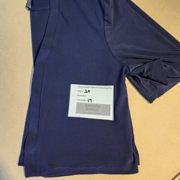 VTG R&M Richards Navy Blue Shrug Jacket Size 12 Stretch Knit Y2K - Picture 7 of 7